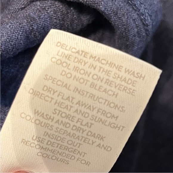 Boden Carina Pom Pom Dress Heathered Navy Size 2 - Picture 12 of 15